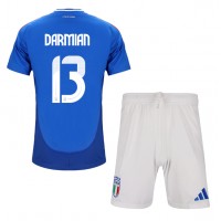 Italien Matteo Darmian #13 Fußballbekleidung Heimtrikot Kinder EM 2024 Kurzarm (+ kurze hosen)